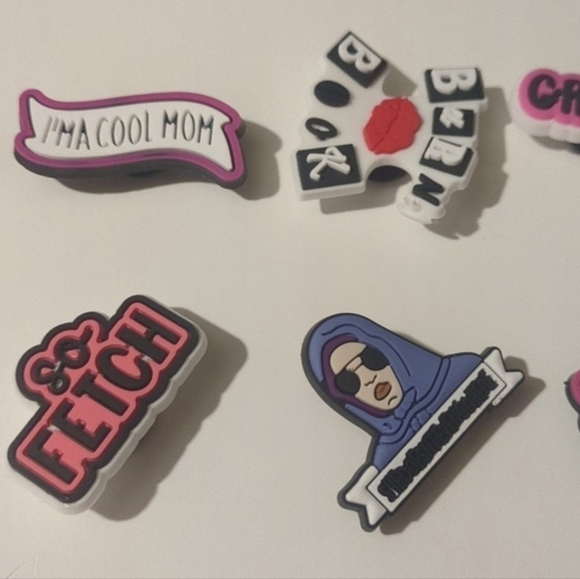 Ten pack assorted variety girly mean girls shoe charms - Picture 8 of 9